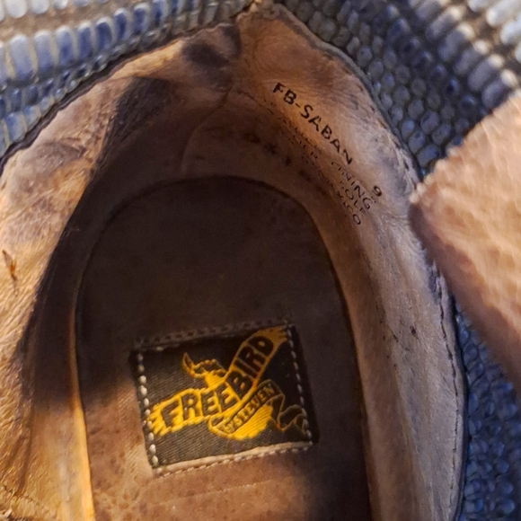 Freebird Brown Ankle Boots Distressed Leather - Picture 6 of 7